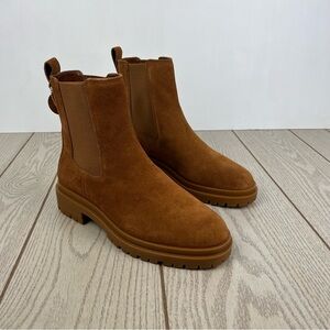 Lauren Ralph Lauren Women's Corinne Leather Ankle Boots 10B Brown Suede $247